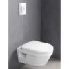 Pack WC Suspendu Architectura VILLEROY & BOCH Et Bâti Mural GROHE, Plaque Chrome