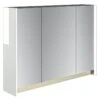 Armoire De Toilette Lumineuse L. 90 Cm, Blanc Brillant, DECOTEC Egerie