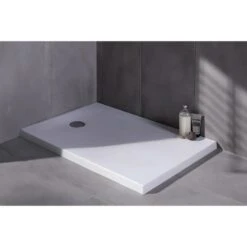 Receveur De Douche Extraplat, Acrylique, Blanc Pierre L.100 X L.80 Cm, Ipso