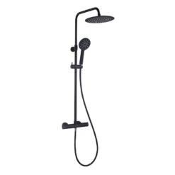 Colonne De Douche Avec Robinetterie / Noire, ESSEBAGNO New Oneo