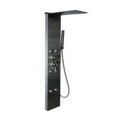 Colonne De Douche Hydromassante Avec Robinetterie, Aspect Miroir, Luce