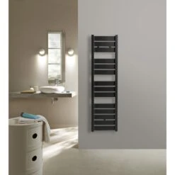 Sèche-serviettes Eau Chaude Acier ACOVA Madras Black Flash, 514 W