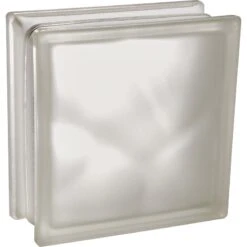 Brique De Verre, Blanc Lisse Brillant