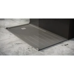 Receveur De Douche, Extraplat, Pierre, Gris L.100 X L.80 Cm, Kobe -Bain Fournitures Magasin 12