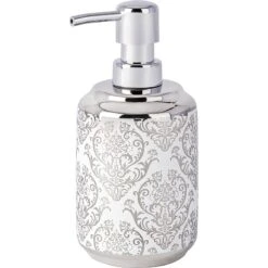 Distributeur De Savon Barock WENKO Blanc/argent