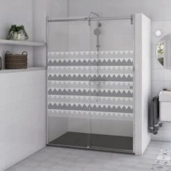 Sticker Paroi De Douche 100x100cm Valsini Souris, PLAGE