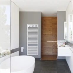 Sèche-serviettes Eau Chaude Acier SAUTER Marapi Blanc, 631 W