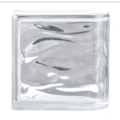 Brique Finition Terminale Linéaire, Transparent Vague Brillant