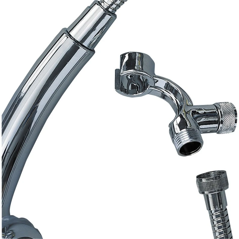 Support Mural Douchette, Chrome, VALENTIN 1 Support Mural Douchette, Chrome, VALENTIN