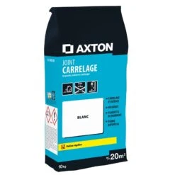 Joint, Poudre AXTON Blanc 10 Kg, 20 M²