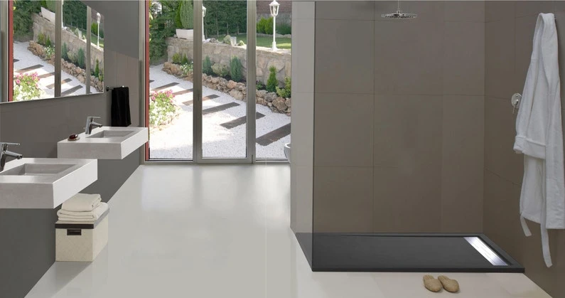 Receveur De Douche, Standard, Résine, Noir L.140 X L.90 Cm, Urban 2 Receveur De Douche, Standard, Résine, Noir L.140 X L.90 Cm, Urban – Image 2