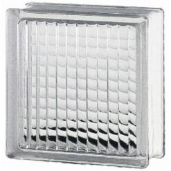 Brique De Verre, Transparent Quadrillé Brillant