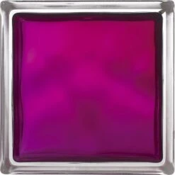 Brique De Verre, Violet Ondulé Brillant