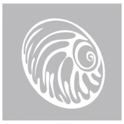 3 Stickers Nautile, 15×15 Cm