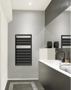 Sèche-serviettes Eau Chaude Acier ACOVA Astrakan Noir, 432 W