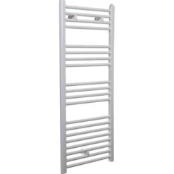 Sèche-serviettes Eau Chaude Acier DELTACALOR Recto D Blanc, 498 W