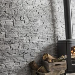 Plaquette De Parement Béton Gris Clair Odyssée