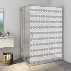 Sticker Paroi De Douche 100x200cm Perles Ivoires, PLAGE