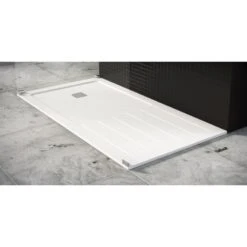 Receveur De Douche, Extraplat, Pierre, Blanc L.120 X L.80 Cm, Kobe -Bain Fournitures Magasin 6 24