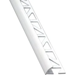 Quart-de-rond Mur Et Sol Blanc Brillant Aluminium L.250 Cm X Ep.10 Mm