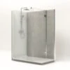 Cabine De Douche L.160 X L.90 Cm Blanc, Verre Transparent, Serenity Pierre