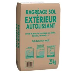 Ragréage Sol Extérieur, 25 Kg