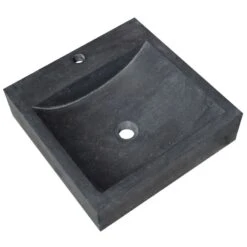 Vasque à Poser Basalte L.45 X P.45 Cm Gris Anthracite Ninon -Bain Fournitures Magasin 69172810 2 0 5071780 v 000100000000