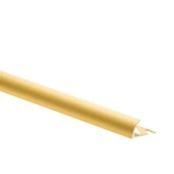 Quart-de-rond Mur Et Sol Doré Mat Aluminium L.250 Cm X Ep.10 Mm