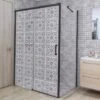Sticker Paroi De Douche 100x200cm Borella Gris, PLAGE