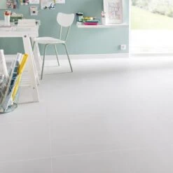 Lot De 2 Plinthes, Blanc Siberie, H.8 X L.0.45 M X Ep.8.5 Mm