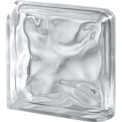 Brique Finition Terminale Courbe, Transparent Vague Brillant