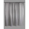 Rideau De Douche En Textile Gris Galet N°3 L.240 X H.200 Cm, Lily SENSEA