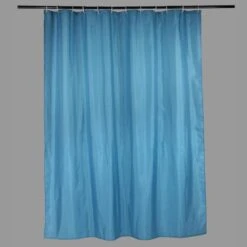 Rideau De Douche En Textile Bleu Baltique N°3 L.180 X H.200 Cm, Happy SENSEA