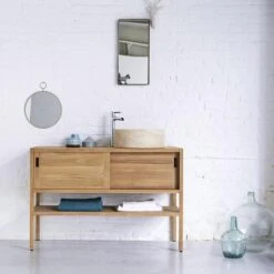 Meuble Vasque Bois, L.120 X H.80 X P.47 Cm, TIKAMOON Arty -Bain Fournitures Magasin 75576480 3 0 5719498 v 010000000000