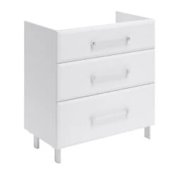 Meuble Simple Vasque L.80 X H.84 X P.45.2 Cm, Blanc, Opale -Bain Fournitures Magasin 77922614 3 0 5271740 v 000100000000