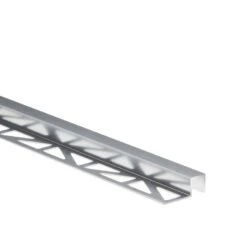 Listel Mur Et Sol Argent Brillant Aluminium L.250 Cm X Ep.10 Mm