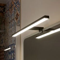 Applique Slim LED Intégrée 50 Cm, Blanc Froid, Noir Inspire