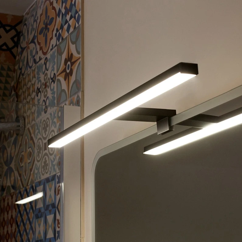 Applique Slim LED Intégrée 50 Cm, Blanc Froid, Noir Inspire