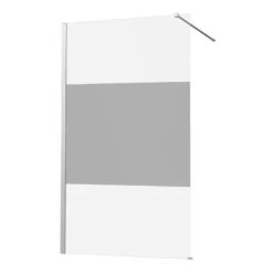 Paroi De Douche à L’italienne, L.80 Cm Remix Verre Sérigraphié 8 Mm Chromé -Bain Fournitures Magasin 80096226 3 0 5564295 v 000100000000