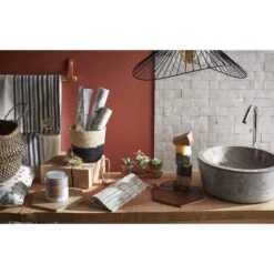 Panier En Jonc De Mer, Cloche, Ethno Zigzag, Black N°0 -Bain Fournitures Magasin 80098921 3 0 5601157 h 000000010000