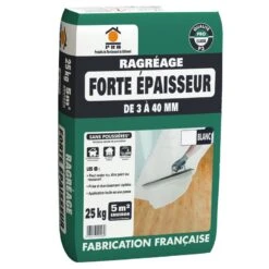 Ragréage Poudre Forte épaisseur, 5m², 25 KG