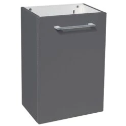 Meuble Lave-mains, Remix L.38.5 X H.58 X P.24 Cm, Gris, Remix