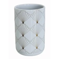 Gobelet Céramique Gatsby Gold, Blanc