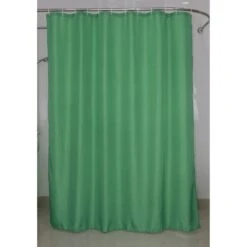 Rideau De Douche En Textile Vert L.180 X H.200 Cm SENSEA