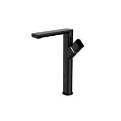 Mitigeur De Lavabo Noir Mat, SENSEA Neo Bec Haut