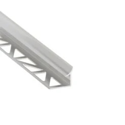 Profil D’étanchéité Mur Et Sol Argent Mat Aluminium L.250 Cm X Ep.8 Mm