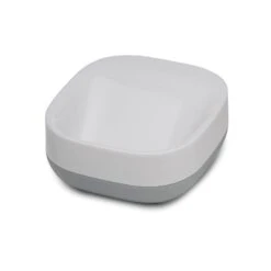 Porte-savon Plastique Slim, Blanc Gris 70511