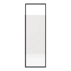 Paroi De Douche à L’italienne, L.80 Cm Unik Verre Transparent 6 Mm Noir