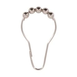 Lot De 12 Anneaux De Douche L.7.5 Cm, SENSEA Chrome