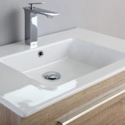 Meuble Salle De Bains 5 Pièces, Kiss L.80 X H.54 X P.50 Cm, Bois Clair, Kiss -Bain Fournitures Magasin 82101908 3 0 5933993 v 000000000000